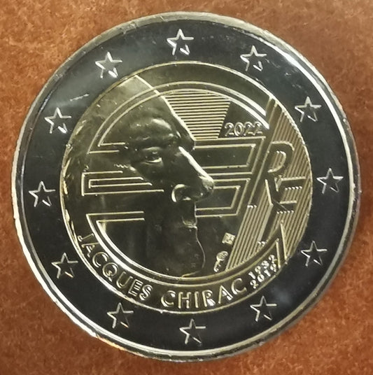 2 Euro Francúzsko 2022 - Jacques Chirac (UNC)