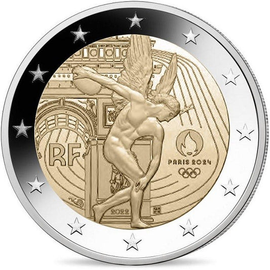 2 Euro Francúzsko 2022 - Olympijské hry Paríž 2024 (UNC)