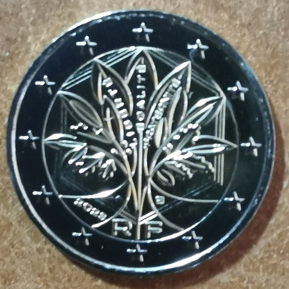 2 Euro Francúzsko 2023 nový design (UNC)