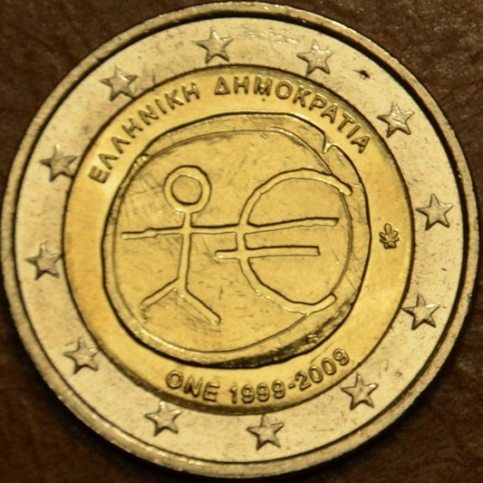 2 Euro Grécko 2009 - 10. výročie hospodárskej a menovej únie  (UNC)