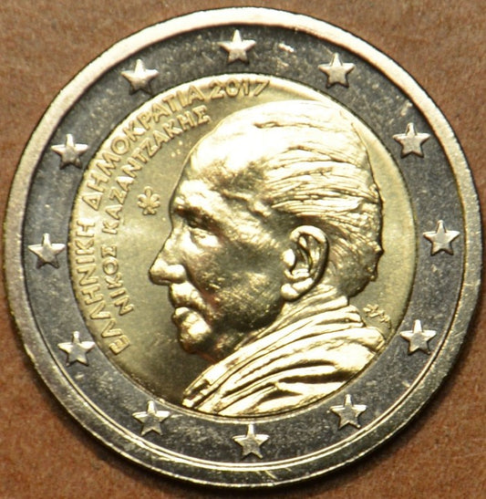2 Euro Grécko 2017 - Nikos Kazantzakis (UNC)