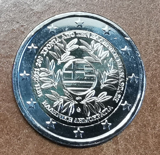 2 Euro Grécko 2021 - 200. výročie Gréckej revolúcie (UNC)