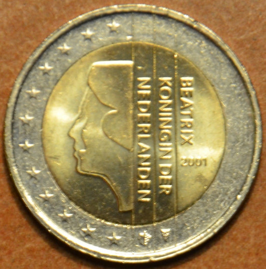 2 Euro Holandsko 2001 - Kráľovná Beatrix (UNC)