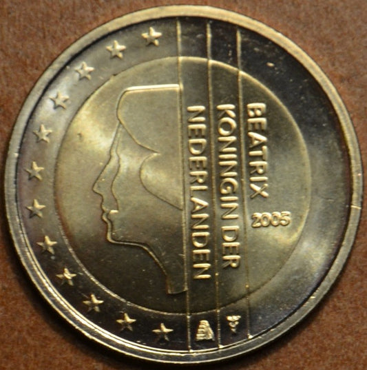 2 Euro Holandsko 2005 - Kráľovná Beatrix (UNC)