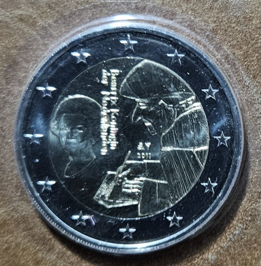 2 Euro Holandsko 2011 - 500. výročie Erasmovej slávnej knihy (BU)