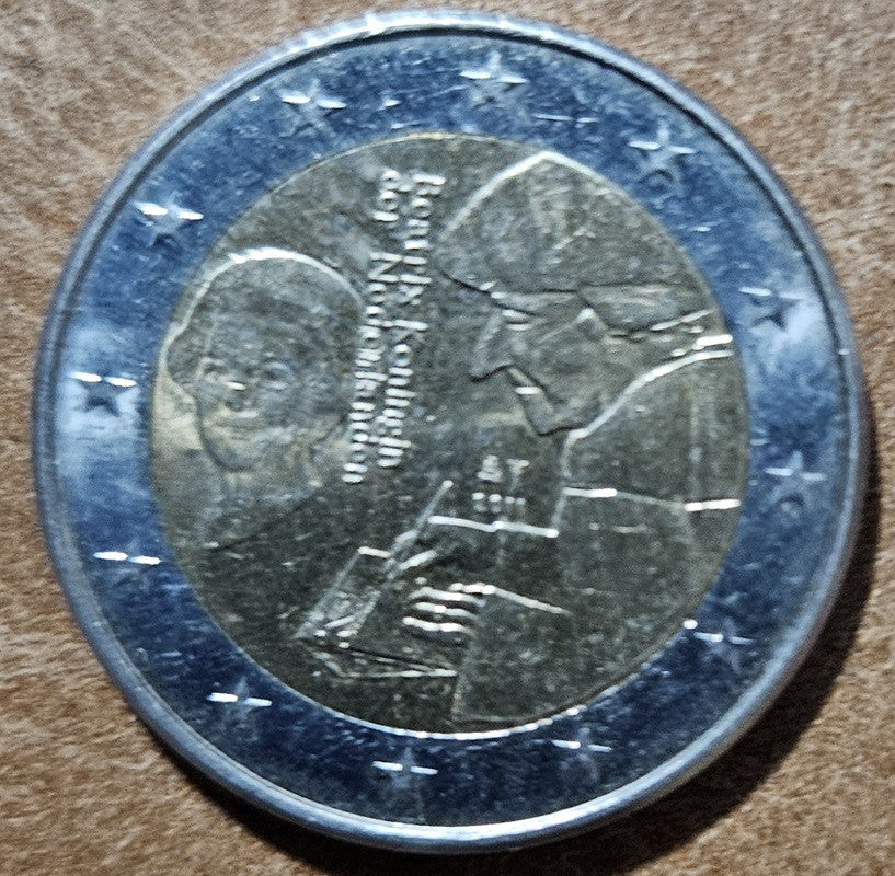 2 Euro Holandsko 2011 - 500. výročie Erasmovej slávnej knihy (F/VF)