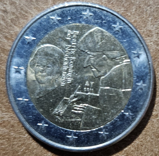 2 Euro Holandsko 2011 - 500. výročie Erasmovej slávnej knihy (F/VF)