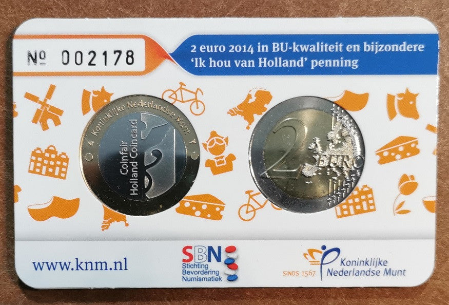 2 Euro Holandsko 2014 - Holland coin fair (BU)