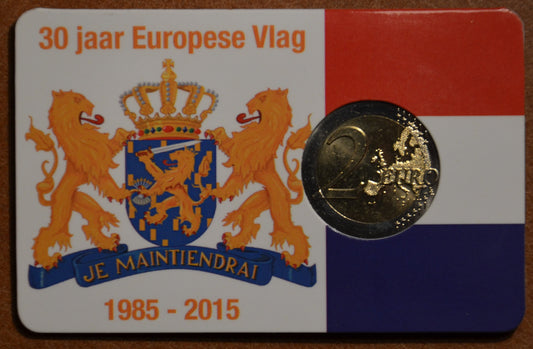 2 Euro Holandsko 2015 - 30 rokov Europskej vlajky  (UNC)
