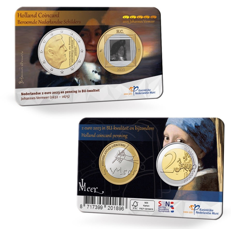 2 Euro Holandsko 2023 - Holland coin fair - Vermeer (BU)