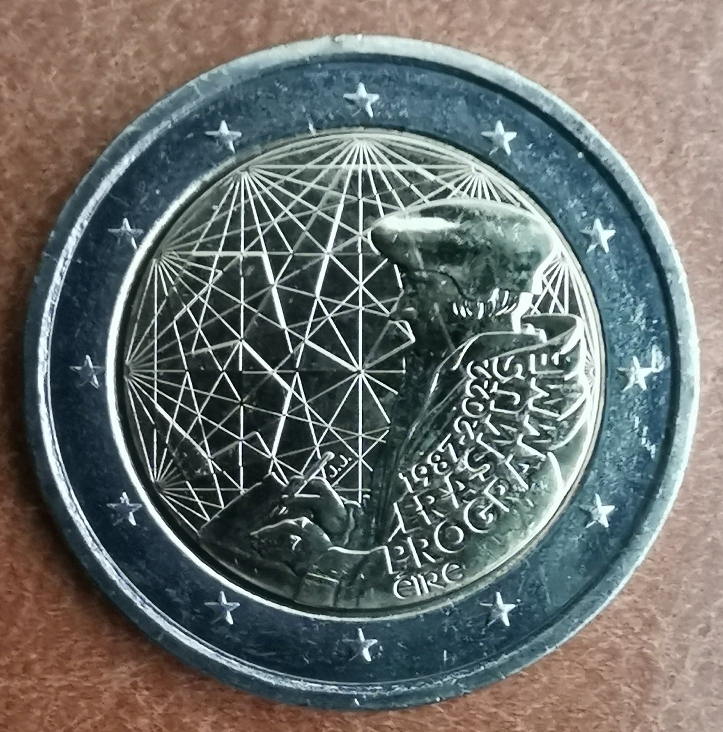 2 Euro Írsko 2022 - Erasmus program - 35. výročie vzniku (UNC)