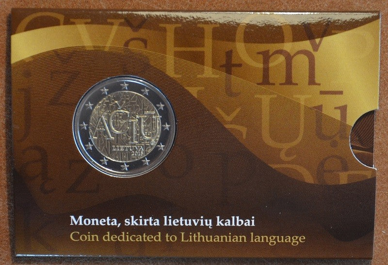 2 Euro Litva 2015 - Aciu: litovský jazyk (BU karta)