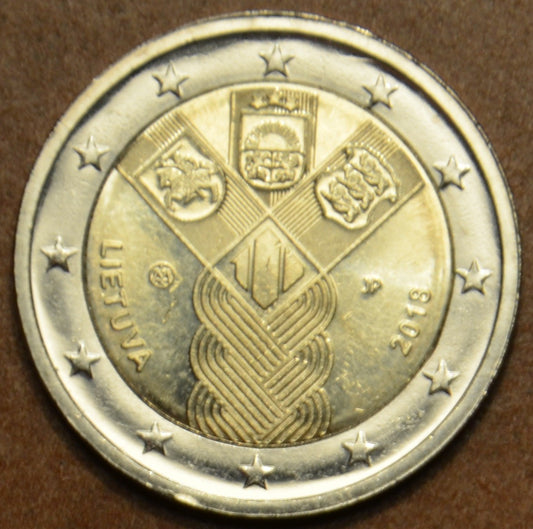 2 Euro Litva 2018 - 100 rokov nezávislosti pobaltských krajín (UNC)