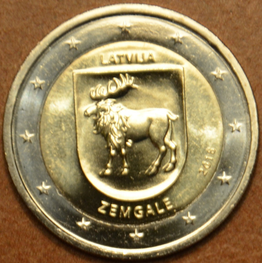 2 Euro Lotyšsko 2018 - Región Zemgale (UNC)