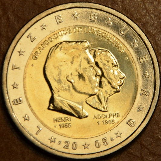 2 Euro Luxembursko 2005 - 50. výročie narodenia veľkovojvodu Henriho... (UNC)