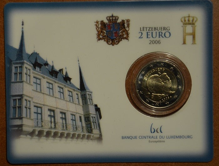 2 Euro Luxembursko 2006 - 25. narodeniny veľkovojvodu Guillauma (BU karta)