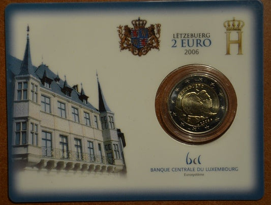 2 Euro Luxembursko 2006 - 25. narodeniny veľkovojvodu Guillauma (BU karta)