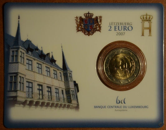 2 Euro Luxembursko 2007 - Veľkovojvodský palác (BU karta)