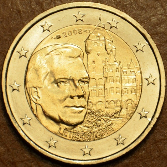 2 Euro Luxembursko 2008 - Henri a zámok „Château de Berg“  (UNC)