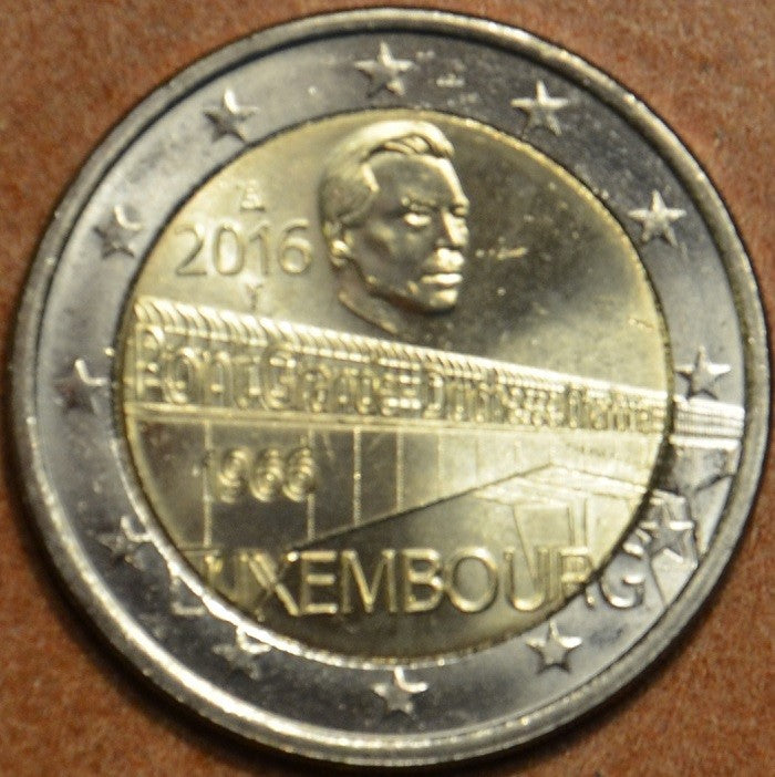 2 Euro Luxembursko 2016 - Most veľkovojvodkyne Charlotte (UNC)