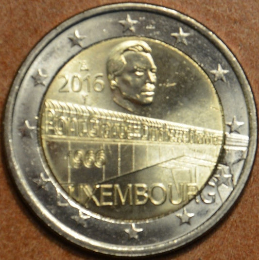 2 Euro Luxembursko 2016 - Most veľkovojvodkyne Charlotte (UNC)