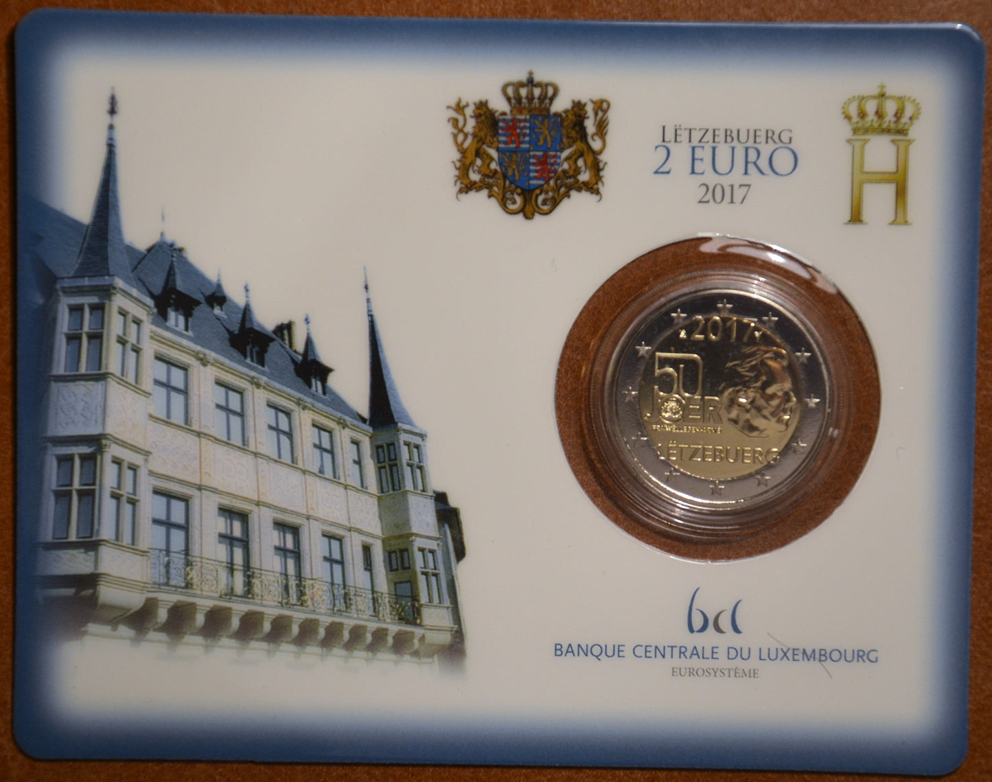 2 Euro Luxembursko 2017 - Vojenská služba (BU)