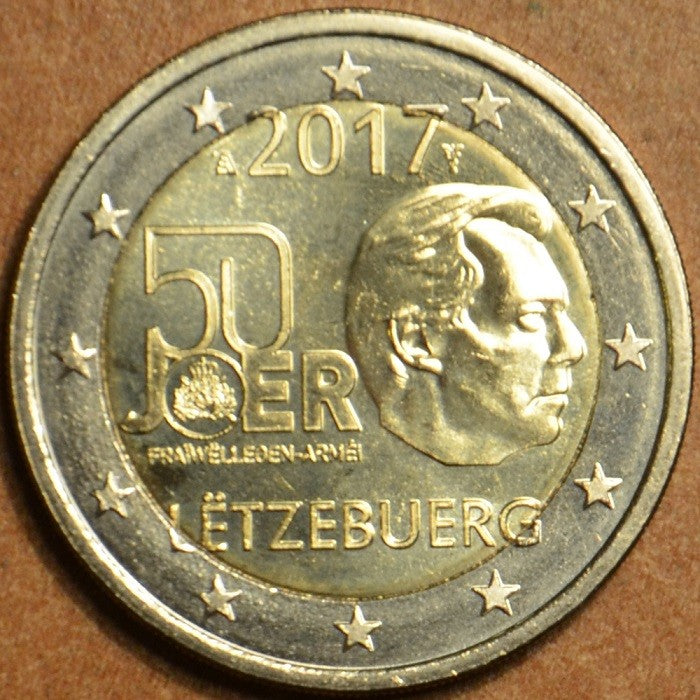 2 Euro Luxembursko 2017 - Vojenská služba (UNC)