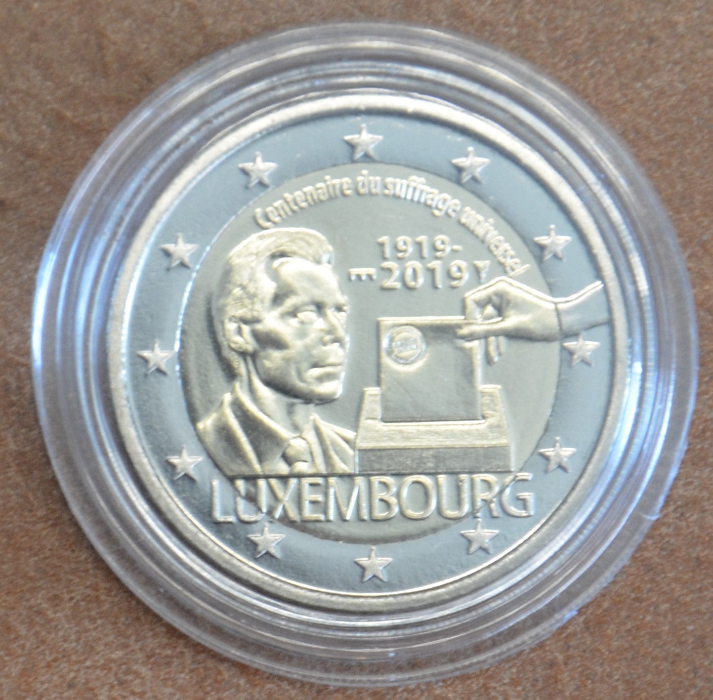 2 Euro Luxembursko 2019 so značkou "most" - 100. výročie volebného práva (UNC)
