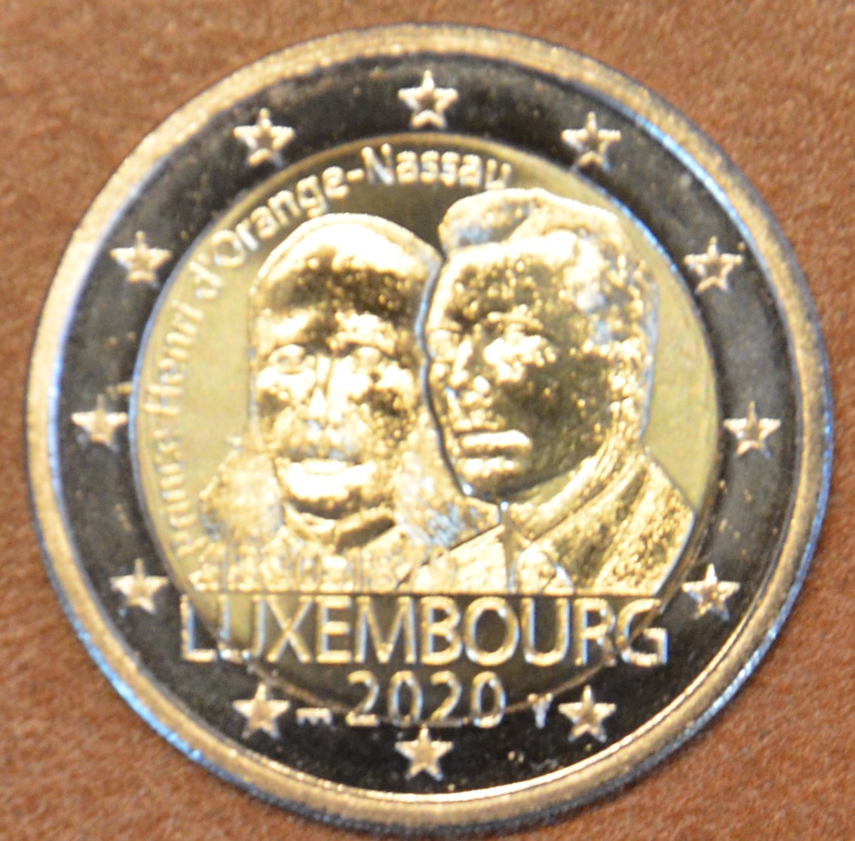 2 Euro Luxembursko 2020 so značkou "most" - Prince Henry d'Orange-Nassau (UNC)