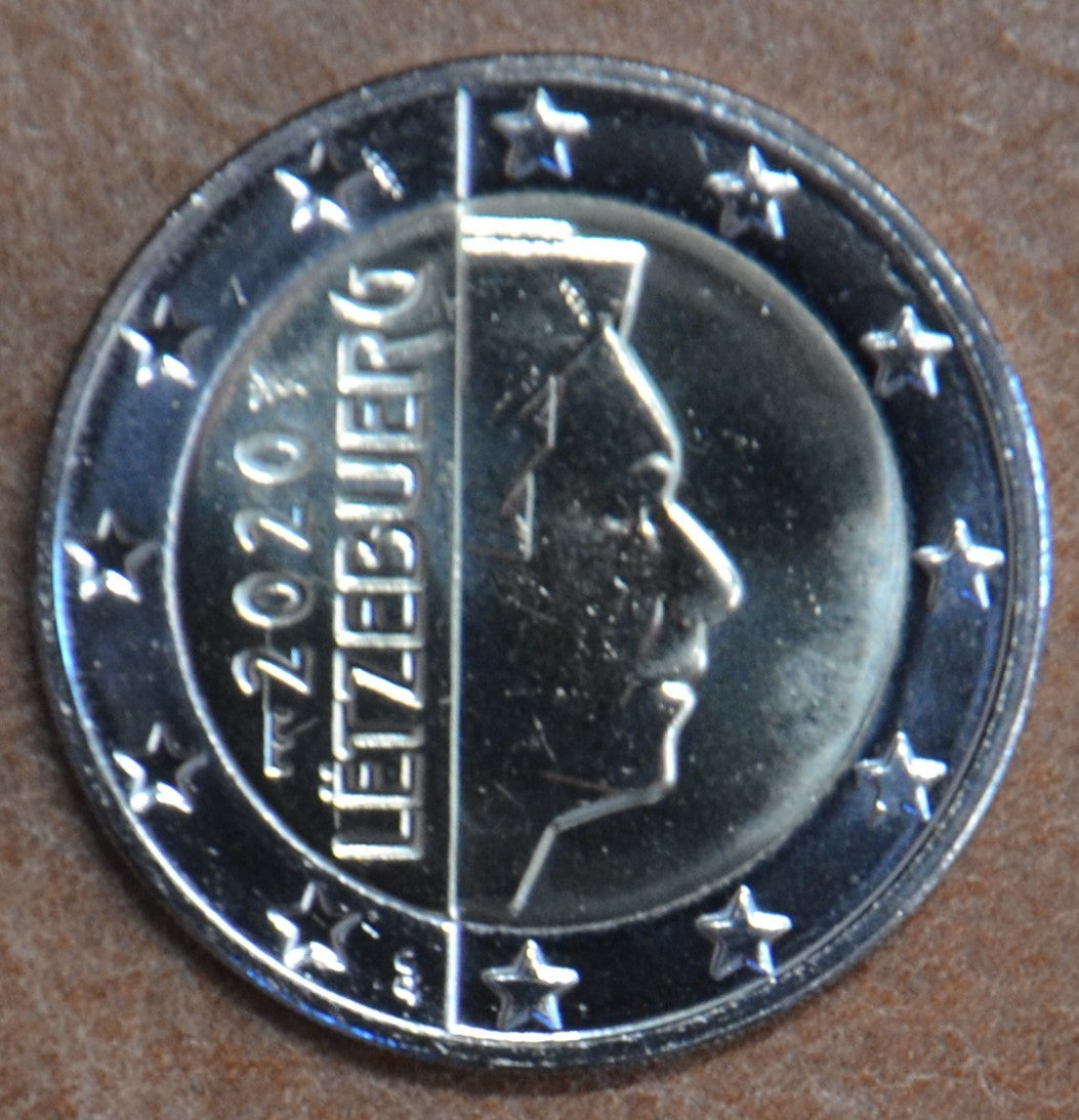 2 Euro Luxembursko 2020 so značkou "most" (UNC)
