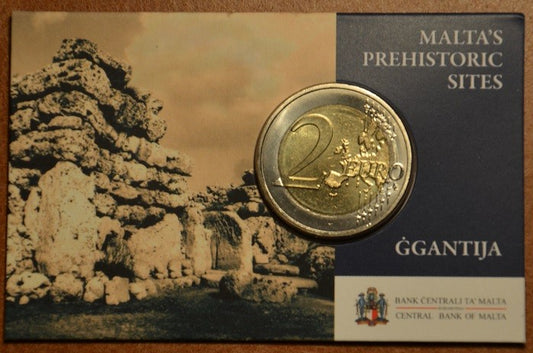 2 Euro Malta 2016 - Chrámy Ggantija (BU karta)