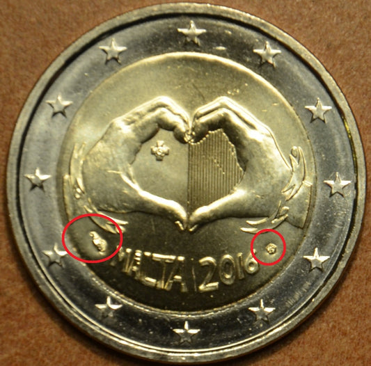 2 Euro Malta 2016 - Láska (UNC)