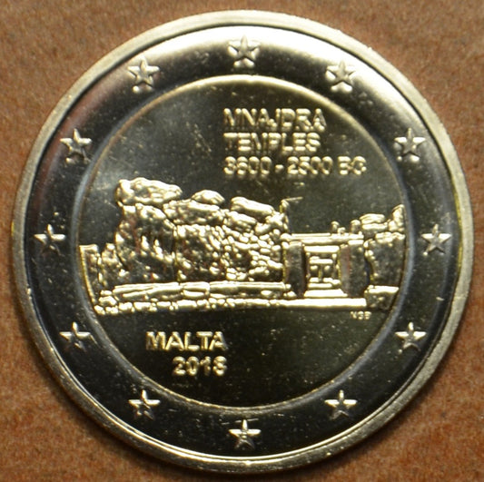 2 Euro Malta 2018 Mnajdra - značka "F" (UNC)