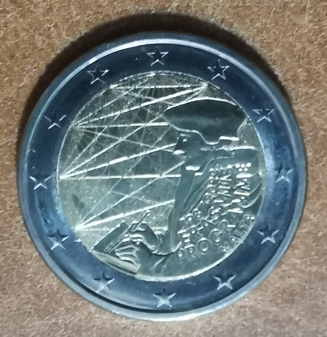2 Euro Malta 2022 - Erasmus program - 35. výročie vzniku (UNC)