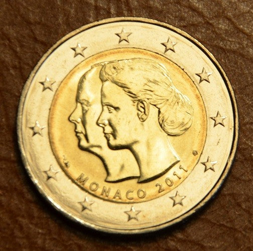2 Euro Monaco 2011 - Svadba Princa Alberta a Charlene Wittstock (UNC)