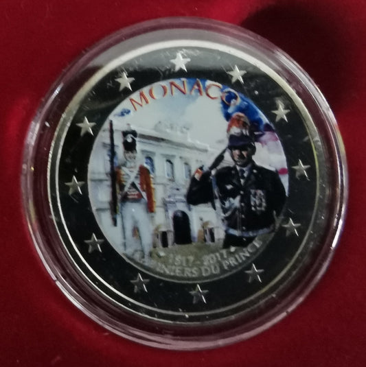 2 Euro Monaco 2017 - Carabiniers du Prince (farebná proof)
