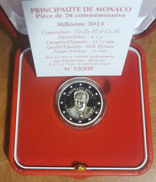 2 Euro Monaco 2023 - Prince Rainier III. (Proof)