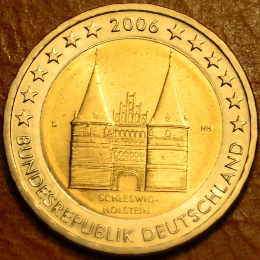 2 Euro Nemecko 2006 "D" Holstentor v Lübecku / Schleswig-Holstein (UNC)
