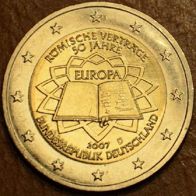 2 Euro Nemecko 2007  "D" 50 rokov Rímskej zmluvy (UNC)