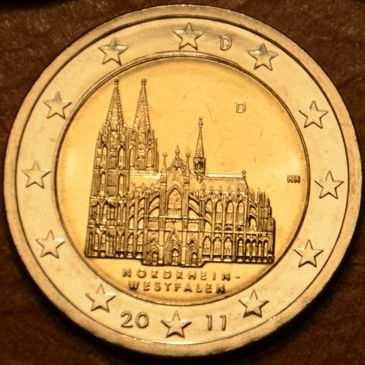 2 Euro Nemecko 2011 "D" Severné Porýnie Vestfálsko: Dóm v Kolíne (UNC)