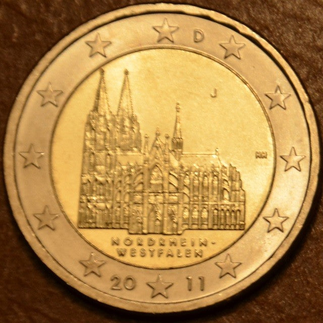 2 Euro Nemecko 2011 "J" Severné Porýnie Vestfálsko: Dóm v Kolíne (UNC)