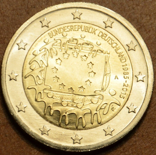 2 Euro Nemecko 2015 "A" 30 rokov Europskej vlajky  (UNC)
