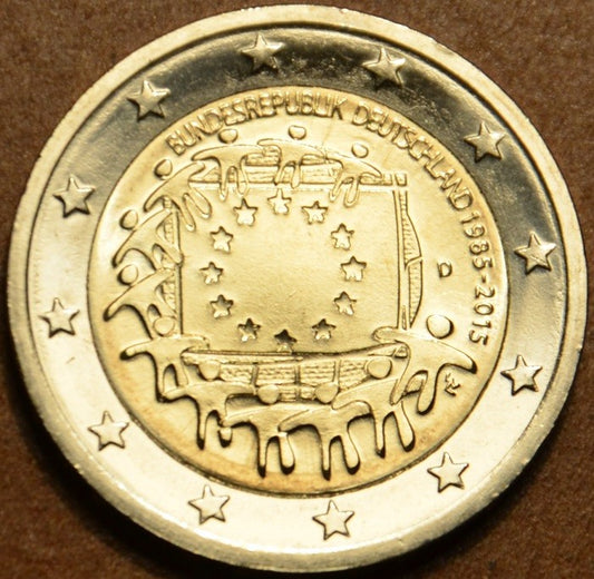 2 Euro Nemecko 2015 "D" 30 rokov Europskej vlajky  (UNC)