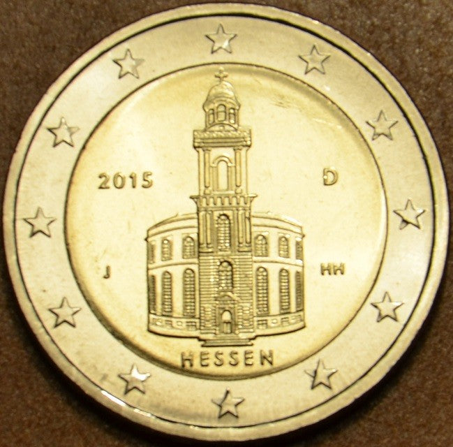 2 Euro Nemecko 2015   "D" Hessen: kostoľ sv. Pavla (UNC)