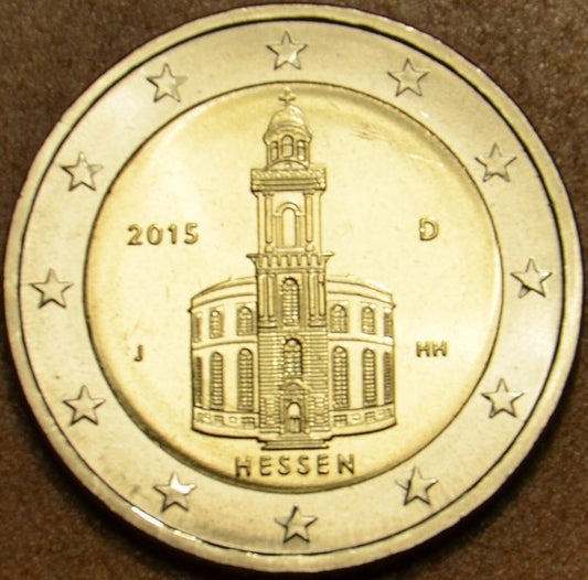 2 Euro Nemecko 2015   "D" Hessen: kostoľ sv. Pavla (UNC)