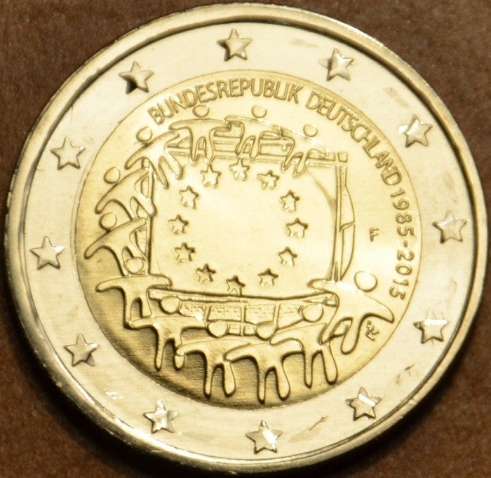 2 Euro Nemecko 2015 "F" 30 rokov Europskej vlajky  (UNC)