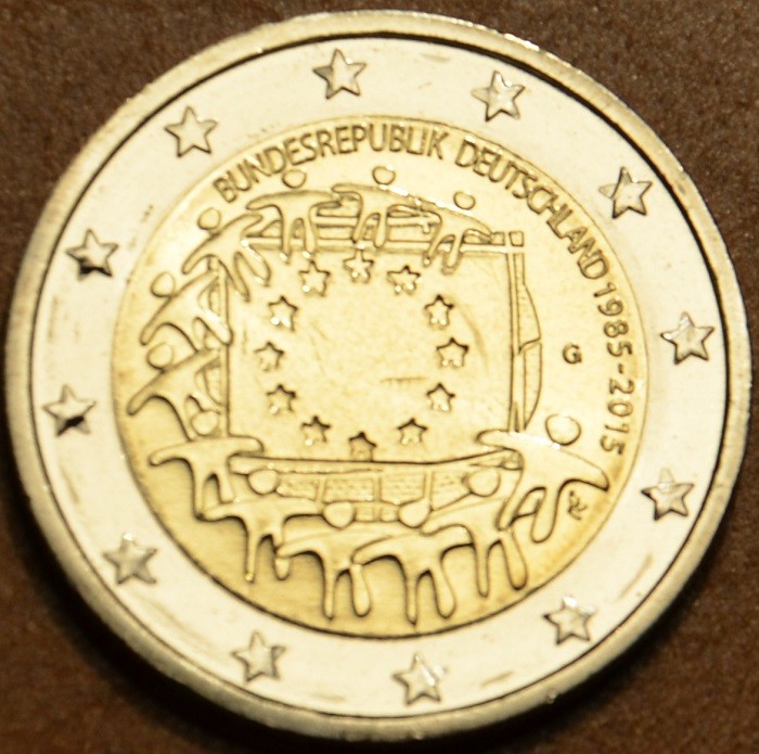 2 Euro Nemecko 2015 "G" 30 rokov Europskej vlajky  (UNC)