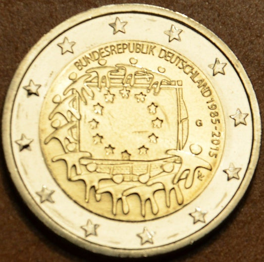 2 Euro Nemecko 2015 "G" 30 rokov Europskej vlajky  (UNC)