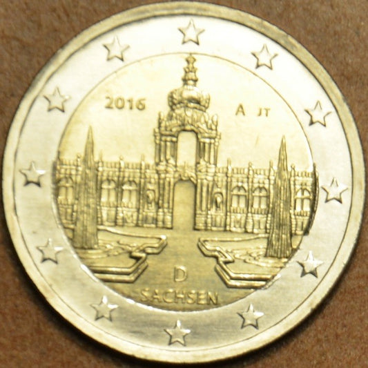 2 Euro Nemecko 2016 "A" Sasko: Zwinger v Dražďanoch (UNC)