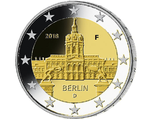 2 Euro Nemecko 2018 "F" Berlin:  Scharlottenburg (UNC)